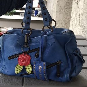 Betsey Johnson Blue Roses Bag